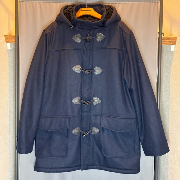 Banana Republic Men's Navy Toggle Pea Coat